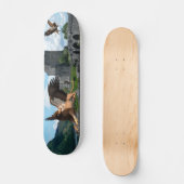 Griffin Mythological Animal Medieval Castle Skateboard (Vorderseite)