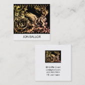 Griffin oder Griffin Mythische Kreatur Quadratische Visitenkarte (Vorne/Hinten)