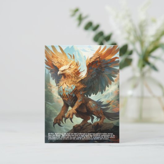 Griffin Postkarte (Stehend Vorderseite)