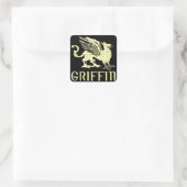 Griffin Quadratischer Aufkleber (Tasche)