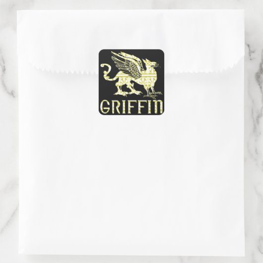 Griffin Quadratischer Aufkleber (Tasche)