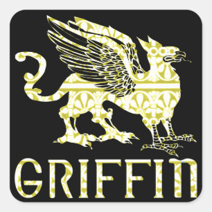 Griffin Quadratischer Aufkleber