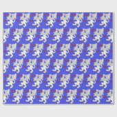 Griffin Rampant Argent Geschenkpapier (Flach)