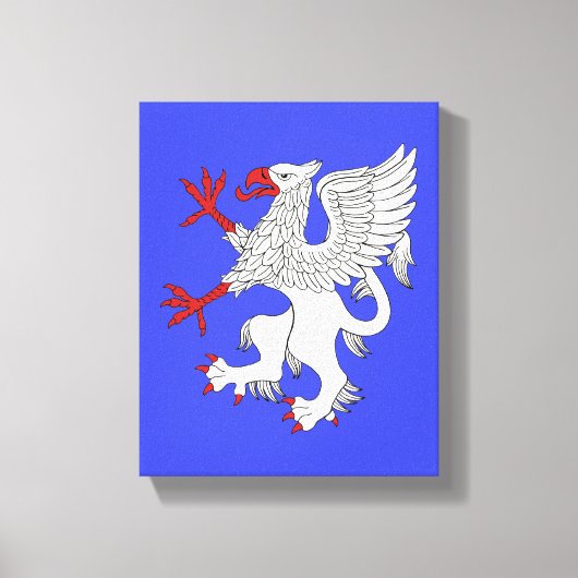 Griffin Rampant Argent Leinwanddruck (Vorderseite)