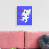 Griffin Rampant Argent Leinwanddruck (Insitu (Wohnzimmer))