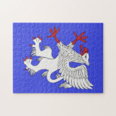 Griffin Rampant Argent Puzzle (Horizontal)