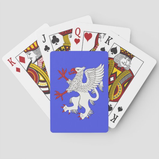 Griffin Rampant Argent Spielkarten (Rückseite)