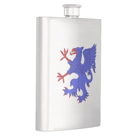 Griffin Rampant Azure Flachmann (Rechts)
