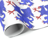 Griffin Rampant Azure Geschenkpapier (Rolleneckpunkt)
