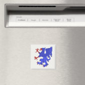 Griffin Rampant Azure Magnet (In Situ (Geschirrspüler))