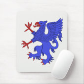 Griffin Rampant Azure Mousepad (Mit Mouse)