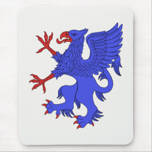 Griffin Rampant Azure Mousepad