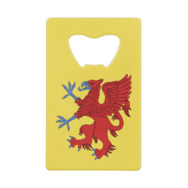 Griffin Rampant Gules Geldbeutel Flaschenöffner