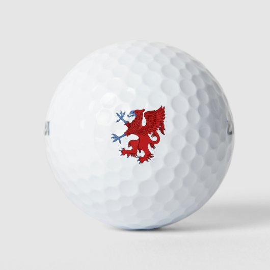 Griffin Rampant Gules Golfball (Vorderseite)