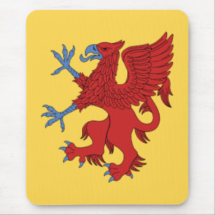 Griffin Rampant Gules Mousepad