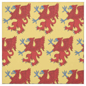 Griffin Rampant Gules Stoff (Muster)