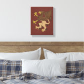 Griffin Rampant Leinwanddruck (Insitu (Schlafzimmer))