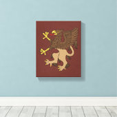 Griffin Rampant Leinwanddruck (Insitu (Holzboden))