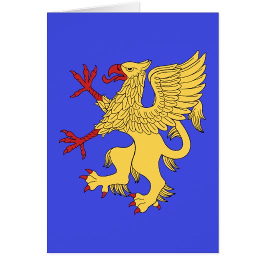 Griffin Rampant oder Grußkarte (Vorne)