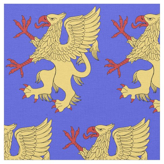 Griffin Rampant oder Stoff (Nahaufnahme)