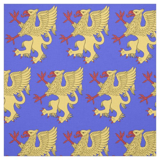 Griffin Rampant oder Stoff (Muster)