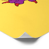 Griffin Rampant Purpurrein Poster (Ecke)