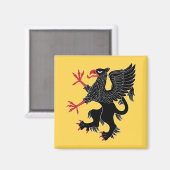 Griffin Rampant Sable Magnet (Vorderseite/Rückseite)