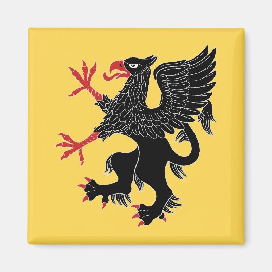 Griffin Rampant Sable Magnet (Vorne)