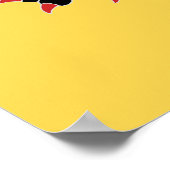 Griffin Rampant Sable Poster (Ecke)