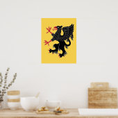 Griffin Rampant Sable Poster (Küche)