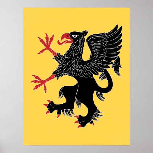 Griffin Rampant Sable Poster (Vorne)