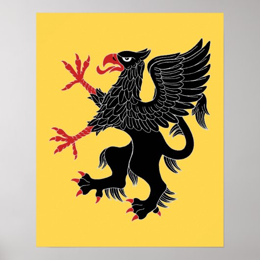 Griffin Rampant Sable Poster (Vorne)