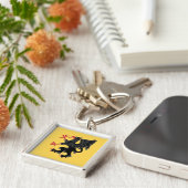 Griffin Rampant Sable Schlüsselanhänger (Seite)