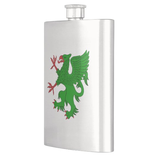 Griffin Rampant Vert Flachmann (Links)