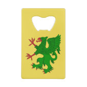 Griffin Rampant Vert Geldbeutel Flaschenöffner (Rückseite)