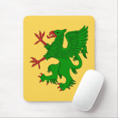 Griffin Rampant Vert Mousepad (Mit Mouse)