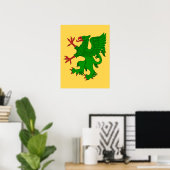 Griffin Rampant Vert Poster (Heimbüro)