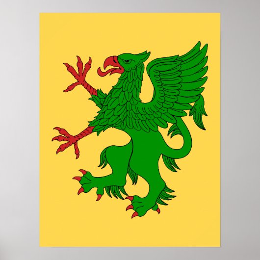 Griffin Rampant Vert Poster (Vorne)