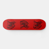 Griffin Red Skateboard (Horizontal)