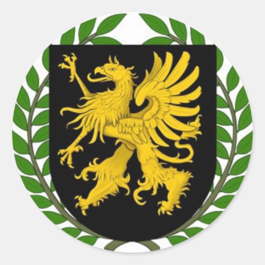 Griffin Runder Aufkleber (Vorderseite)