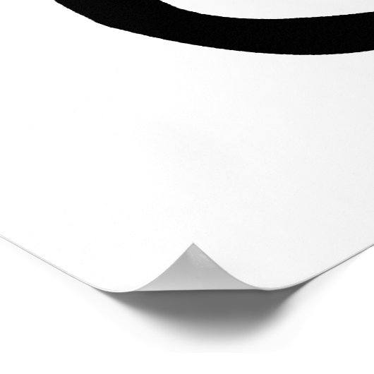 Griffin (schwarz) Poster (Ecke)