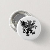 Griffin - Schwarz und Weiß Button (Vorne & Hinten)