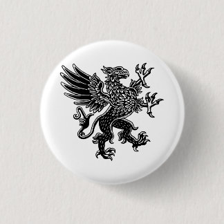 Griffin - Schwarz und Weiß Button