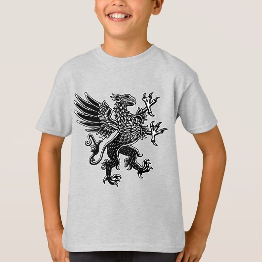 Griffin - Schwarzweiß-T - Shirt (Vorderseite)