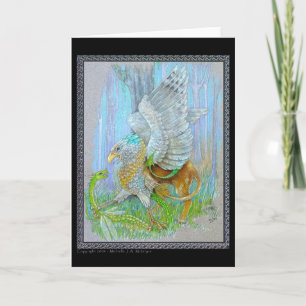 Griffin und der fairy Dragon Karte