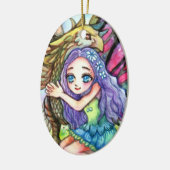 Griffin und Fairy Keramikornament (Links)