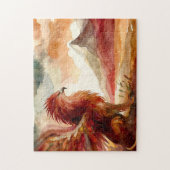 Griffin und Mountain Watercolor Art Puzzle (Vertikal)