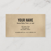 Griffin Vintag Illustration Visitenkarte (Rückseite)