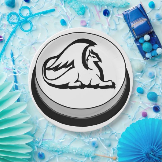 Griffin von Terra Damnata Classic Round Sticker Pappteller (Party)