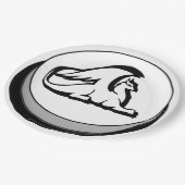 Griffin von Terra Damnata Classic Round Sticker Pappteller (Schrägansicht)